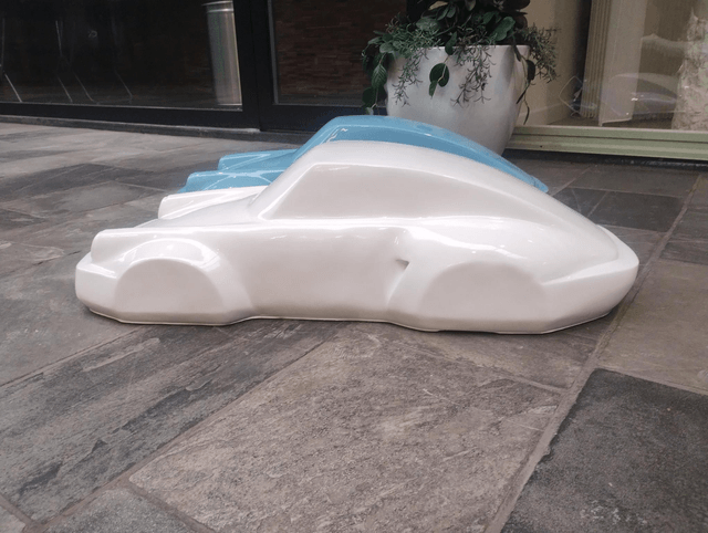 BEURSPROMO: Porsche racing XL sculptuur