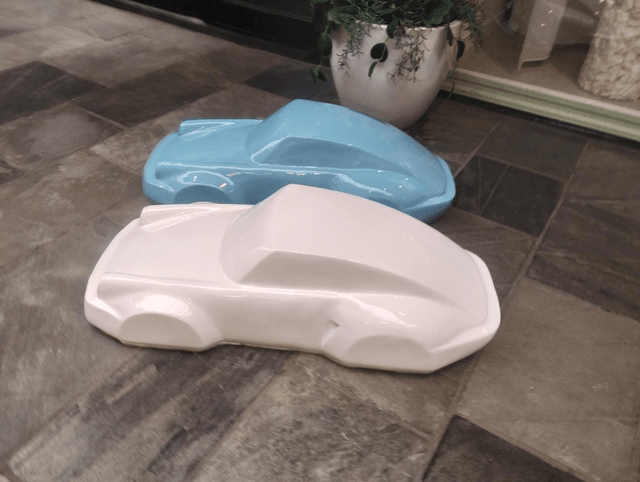 BEURSPROMO: Porsche racing XL sculptuur