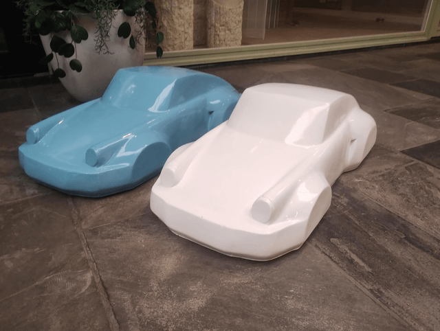 BEURSPROMO: Porsche racing XL sculptuur