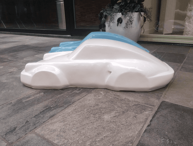 BEURSPROMO: Porsche racing XL sculptuur